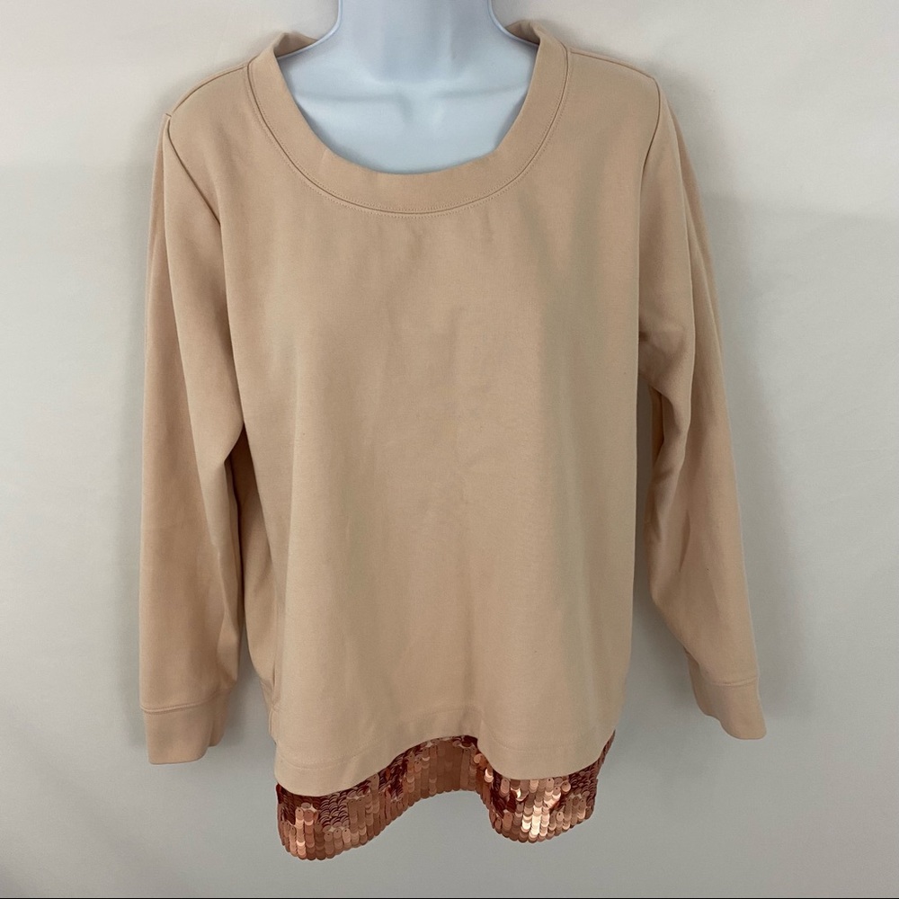 J. Crew Sequin Sweater Size Medium - Picture 4 of 11
